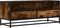vidaXL - Tv-meubel - 100x34,5x40 - cm - bewerkt - hout - metaal - gerookt - eikenkleur