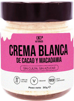 Smeerbare room Ketonico 230 g Cacao Macadamia (4 Stuks)