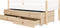 Bopita Lucas compactbed 90x200 met slaap en opbergunit - Wit/Naturel