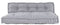 vidaXL - Pallet - Sofa - Kussen - met - Rugsteun - Grijs - Stof