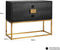 Richmond Interiors Ladenkast Blackbone gold 2-laden (Black rustic)
