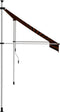 vidaXL - Luifel - handmatig - uittrekbaar - 300 - cm - oranje - en - bruin