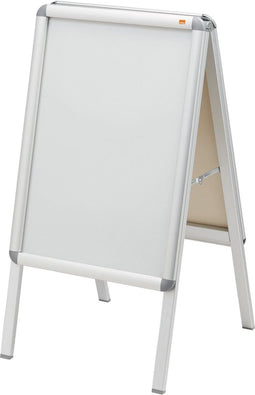 Nobo Premium Plus A2 Stoepbord/Reclamebord met Clicklijst - Wit
