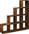 vidaXL - Kamerscherm - / - boekenkast - 131,5x29x131,5 - cm - hout - gerookt - eiken