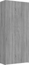 vidaXL - Schoenenkast - 80x35,5x180 - cm - bewerkt - hout - grijs - sonoma - eiken