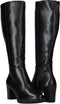 Tamaris Laarzen - Hoge Laarzen - Leer - 7,5 cm Hak - Zwart