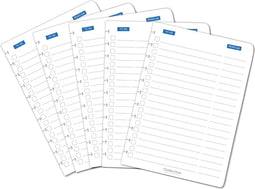 Uitbreidingsset Correctbook A4 met 5 to-do bladen