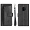Uitneembare 2-in-1 Lederen look Bookcase met rits voor de Samsung Galaxy S9 - Zwart