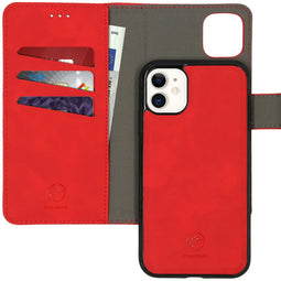 Uitneembare 2-in-1 Luxe Bookcase voor de iPhone 11 - Rood
