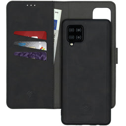 Uitneembare 2-in-1 Luxe Bookcase voor de Samsung Galaxy A42 - Zwart
