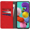Uitneembare 2-in-1 Luxe Bookcase voor de Samsung Galaxy A51- Rood