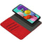 Uitneembare 2-in-1 Luxe Bookcase voor de Samsung Galaxy A51- Rood