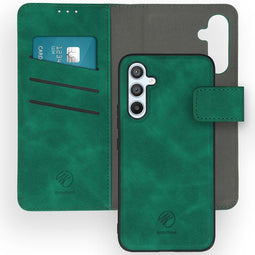 Uitneembare 2-in-1 Luxe Bookcase voor de Samsung Galaxy A54 (5G) - Donkergroen
