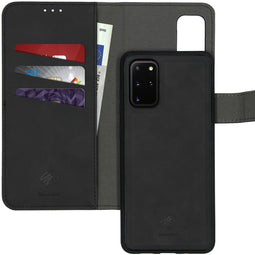 Uitneembare 2-in-1 Luxe Bookcase voor de Samsung Galaxy S20 Plus - Zwart
