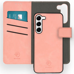 Uitneembare 2-in-1 Luxe Bookcase voor de Samsung Galaxy S23 Plus - Roze