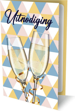 Uitnodiging interstat champagne | 6 stuks