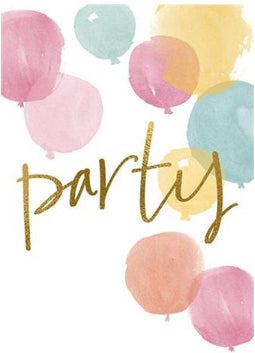 Uitnodiging party 10x15cm