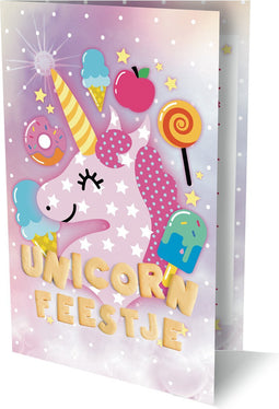Uitnodigingen Eenhoorn PK936 - set van 6
