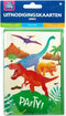 Uitnodigingskaarten dino