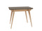 Uitschuifbare tafel Envelop, 90x65x75, essenhout, Bever Bruin