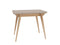 Uitschuifbare tafel Envelop, 90x65x75, essenhout, Bruin Beige