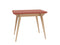 Uitschuifbare tafel Envelop, 90x65x75, essenhout, Donker Koraal