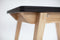 Uitschuifbare tafel Envelop, 90x65x75, essenhout, Donker Koraal