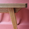 Uitschuifbare tafel Envelop, 90x65x75, essenhout gefineerd in eiken kleur