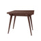 Uitschuifbare tafel Envelop, 90x65x75, essenhout gefineerd in walnoot kleur