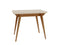 Uitschuifbare tafel Envelop, 90x65x75, essenhout in eiken kleur, Krijtwit
