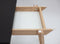 Uitschuifbare tafel Envelop, 90x65x75, essenhout in eiken kleur, Krijtwit