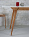 Uitschuifbare tafel Envelop, 90x65x75, essenhout in eiken kleur, Parel Grijs