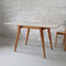 Uitschuifbare tafel Envelop, 90x65x75, essenhout in eiken kleur, Salie Groen
