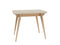 Uitschuifbare tafel Envelop, 90x65x75, essenhout, Krijtwit