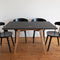 Uitschuifbare tafel Envelop, 90x65x75, essenhout, Krijtwit