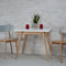 Uitschuifbare tafel Envelop, 90x65x75, essenhout, wit