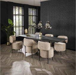 Uitschuiftafel Bence 160/240 cm ceramic - zwart