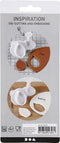 Uitsteekvormen met stempel blad 3 stuks