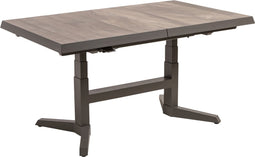 Uittrektafel verstelbaar Castilla Pardo 143/183x88x54/74cm - bruin