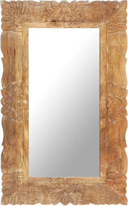 vidaXL - Spiegel - 80x50 - cm - massief - mangohout