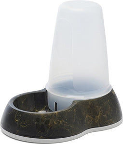 Savic drinkbak loop marble zwart / goud 26x17,5x23 cm 1,5 ltr
