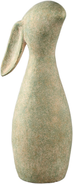 PTMD Iemkje Green Cement Rabbit Shaped Statue XL