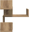 vidaXL - Hoekwandschappen - 2 - st - 40x40x49,5 - cm - hout - artisanaal - eiken