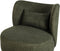 Fauteuil OTSBY Bouclé Donkergroen