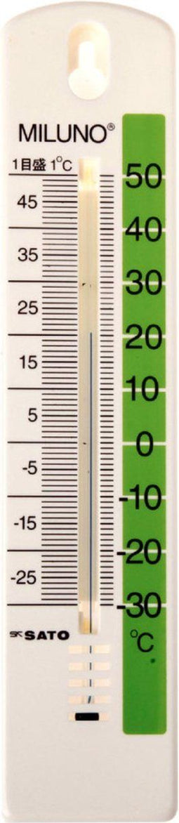 Bouhon buitenthermometer 20 cm, wit