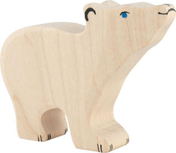 Holztiger Polar bear, small, head raised