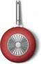 SMEG Wokpan Rood Mat - ø 30 cm / 5.2 Liter - Standaard anti-aanbaklaag
