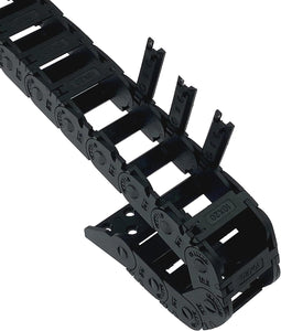 Mini sleepketting binnenafmetingen 10 x 20 mm serielengte 1000 mm versterkte nylon band eindconnecto