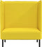 vidaXL - Hoge - Rug - Sofa - Lichtgeel - 109x56x121 - cm - Stof