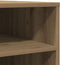 vidaXL - Printerstandaard - met - wielen - Artisan - Eiken - 60x50x67 - cm